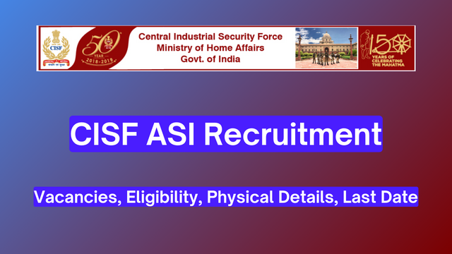 CISF Constable Recruitment 2022: 1149 Posts, Apply Online